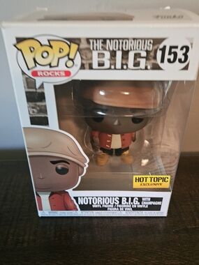 Funko Notorious B.I.G. Vinyl Figure - Red Jacket, Tan Hat, Yellow Shoes